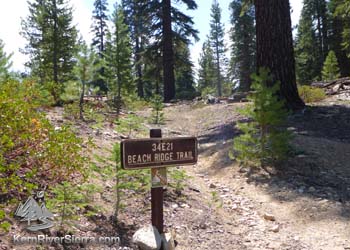 Beach Ridge Trail Sign