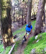 Mountain biker on Unal Trail