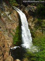 Salmon Creek Canyoneering - Waterfall below Salmon Creek Bridge off Rincon Trail 