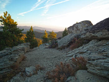 a rocky ridge