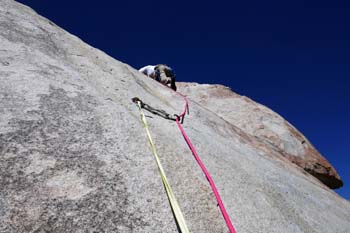 Climbing Immaculate Conception on Rockhouse Peak