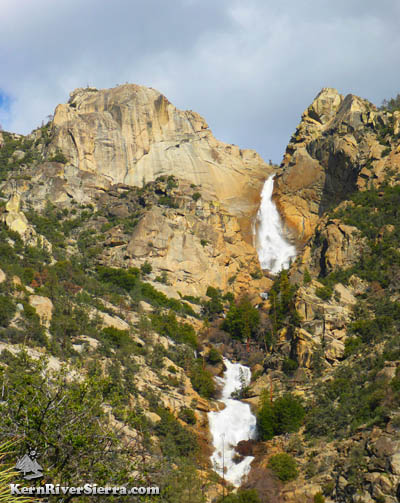 Salmon Creek Falls in the Kern River Sierra