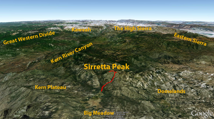 Sirretta Peak in the Kern River Sierra
