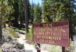 Salmon Creek Falls Trail Sign